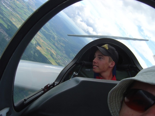 Stian i baksetet p� GCJ