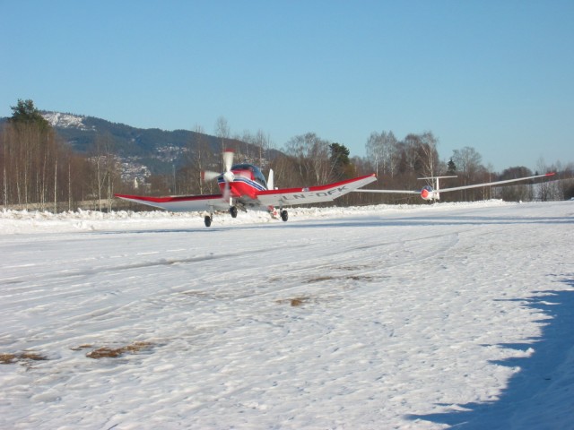 Per Olav tar av med LN-DFK og med Anders Skifjeld p� slep