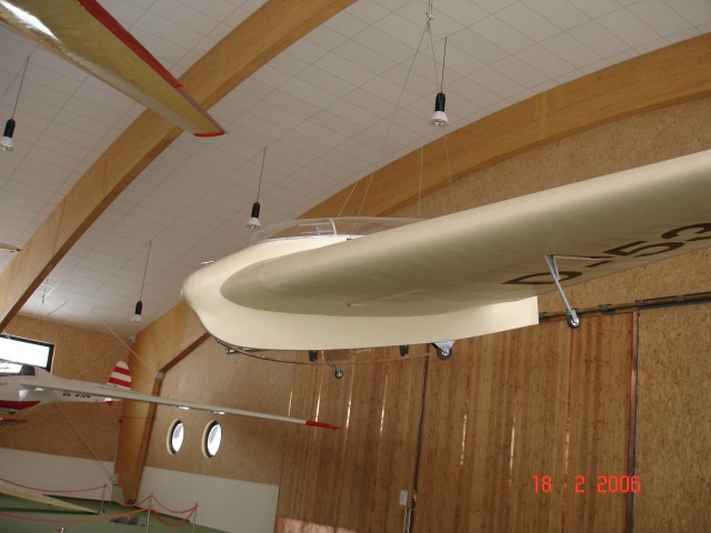 En Horten flyvende vinge - P� seilflymuseet.