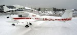 LN-DFL parkert p� Notodden etter hjemhenting